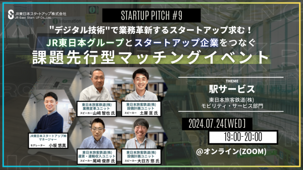 課題先行型マッチングイベント「STARTUP PITCH#9」採択企業決定！新たなパートナーと協業にチャレンジします！！